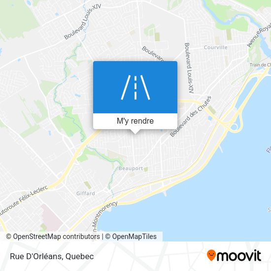 Rue D'Orléans plan