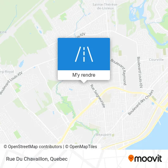 Rue Du Chavaillon plan