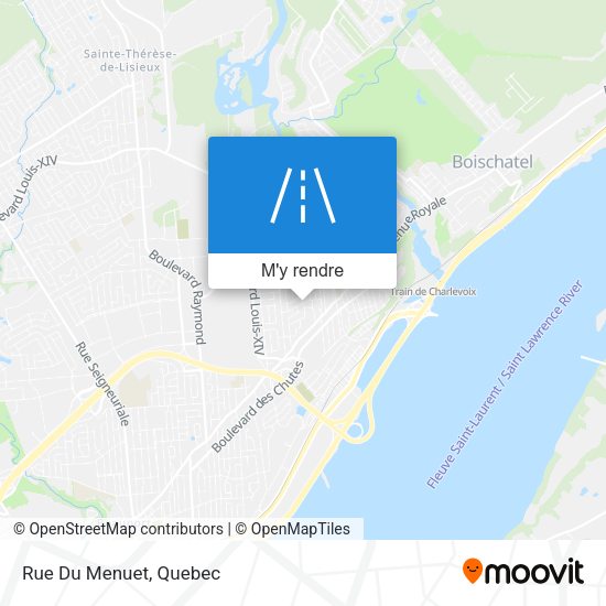 Rue Du Menuet plan