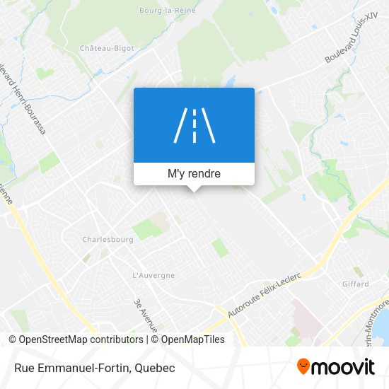 Rue Emmanuel-Fortin plan