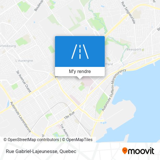 Rue Gabriel-Lajeunesse plan