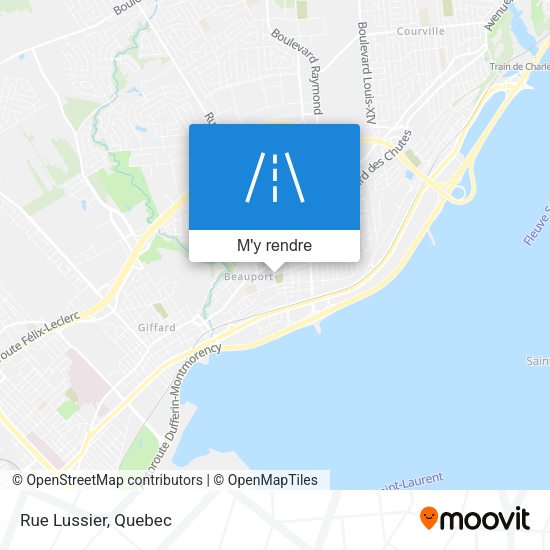 Rue Lussier plan