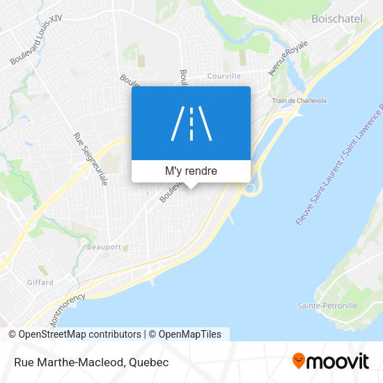 Rue Marthe-Macleod plan
