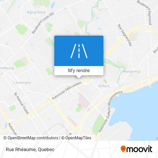 Rue Rhéaume plan