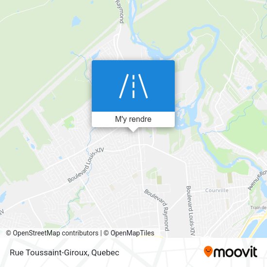 Rue Toussaint-Giroux plan