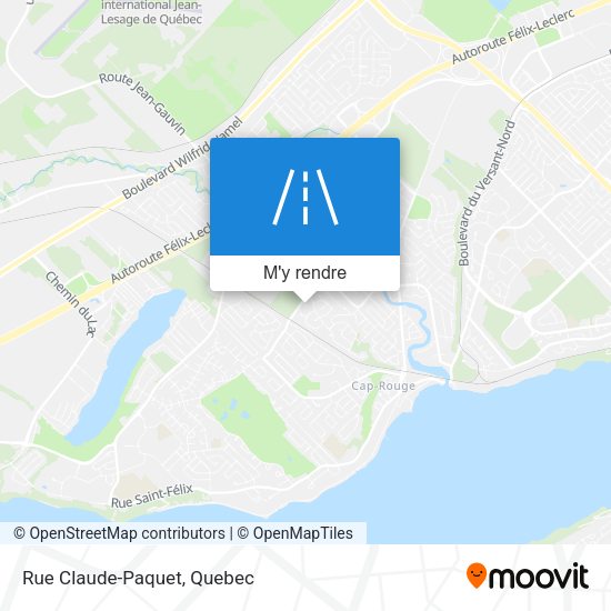 Rue Claude-Paquet plan