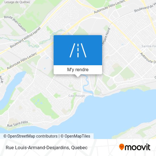 Rue Louis-Armand-Desjardins plan