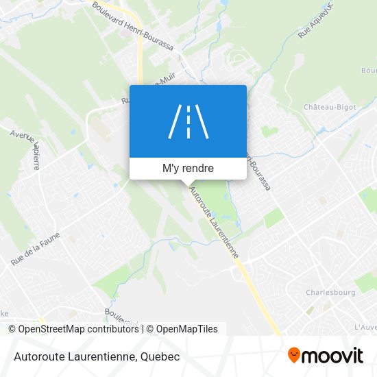 Autoroute Laurentienne plan