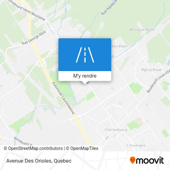 Avenue Des Orioles plan