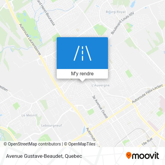 Avenue Gustave-Beaudet plan