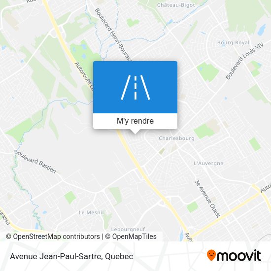 Avenue Jean-Paul-Sartre plan