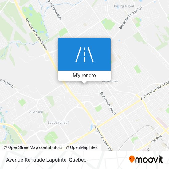 Avenue Renaude-Lapointe plan