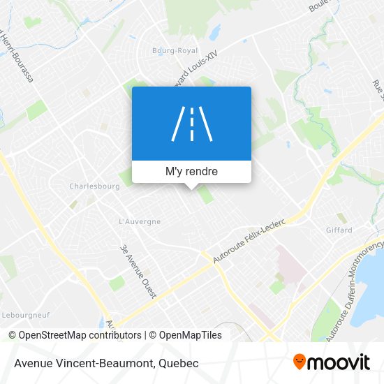 Avenue Vincent-Beaumont plan