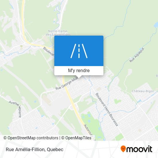 Rue Amélia-Fillion plan