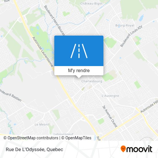 Rue De L'Odyssée plan