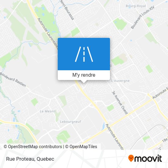 Rue Proteau plan