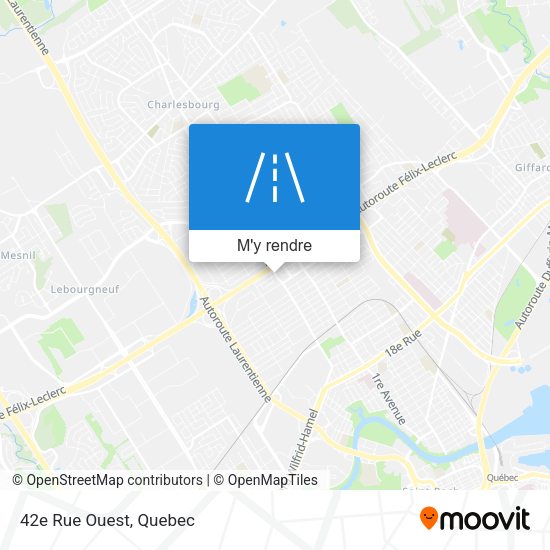 42e Rue Ouest plan
