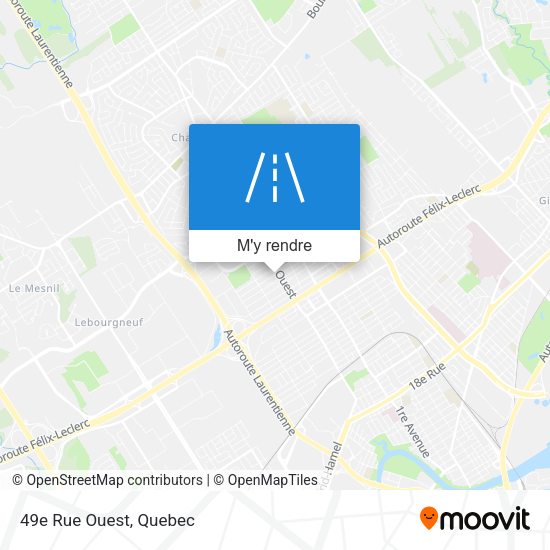 49e Rue Ouest plan