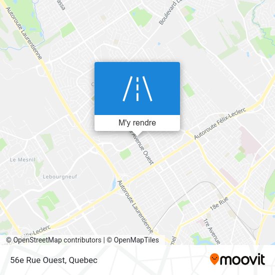 56e Rue Ouest plan