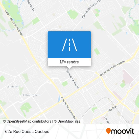 62e Rue Ouest plan