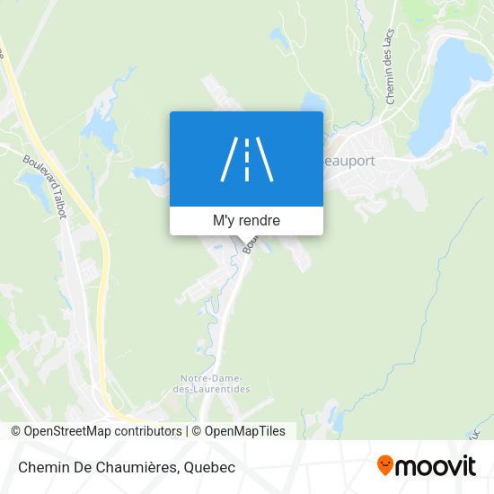Chemin De Chaumières plan