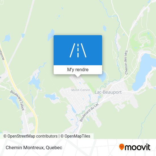 Chemin Montreux plan