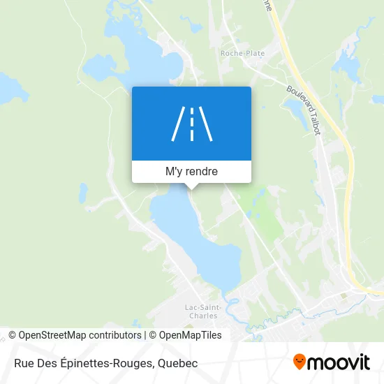 Rue Des Épinettes-Rouges plan