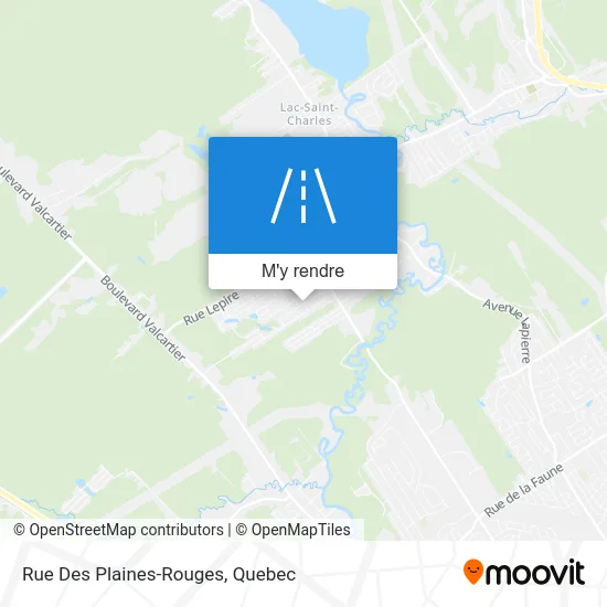 Rue Des Plaines-Rouges plan
