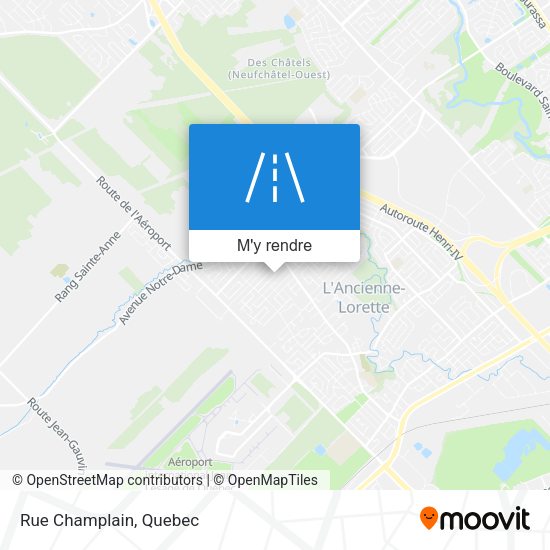 Rue Champlain plan