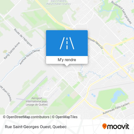 Rue Saint-Georges Ouest plan