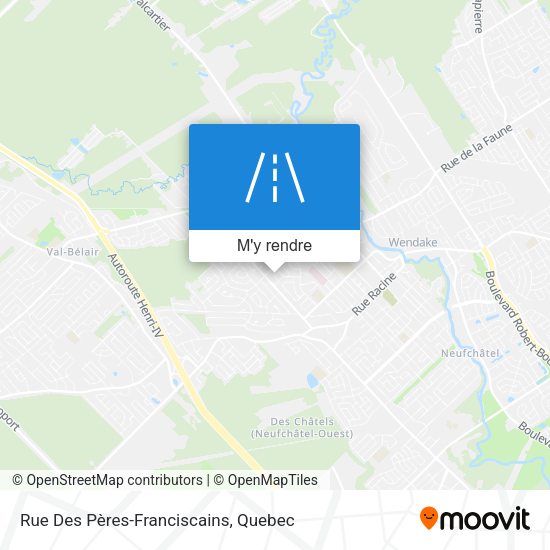 Rue Des Pères-Franciscains plan