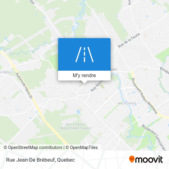 Rue Jean-De Brébeuf plan