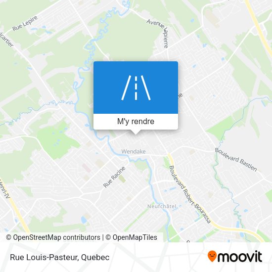 Rue Louis-Pasteur plan