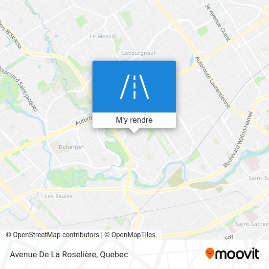 Avenue De La Roselière plan