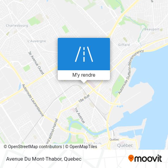 Avenue Du Mont-Thabor plan