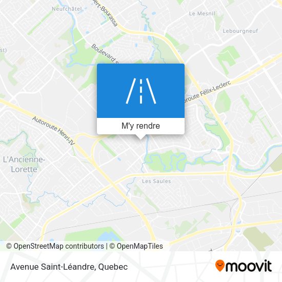 Avenue Saint-Léandre plan