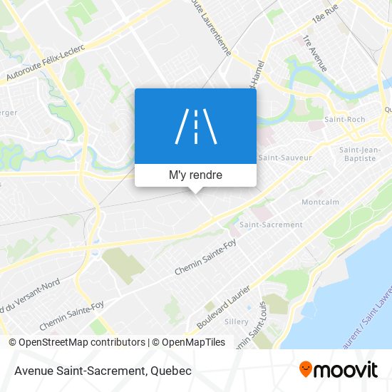 Avenue Saint-Sacrement plan