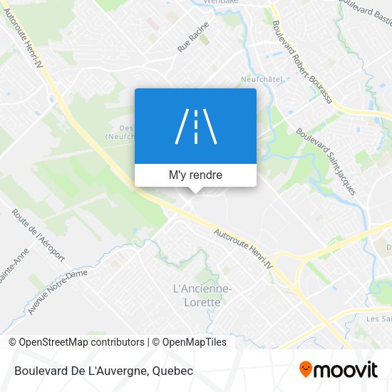 Boulevard De L'Auvergne plan