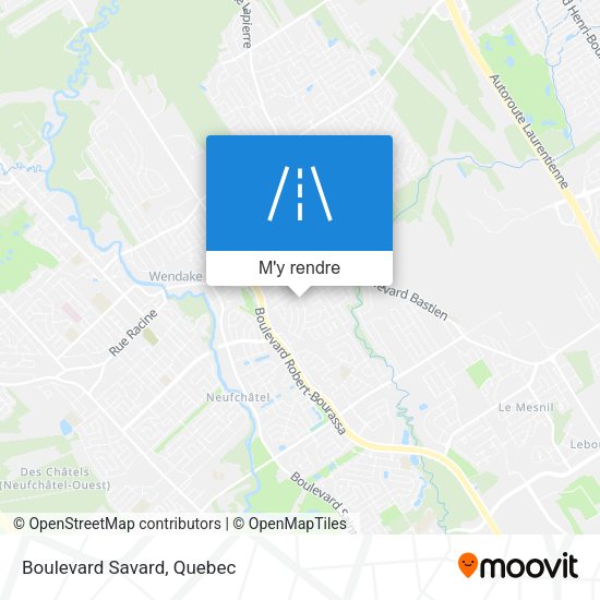 Boulevard Savard plan