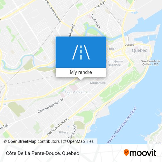 Côte De La Pente-Douce plan