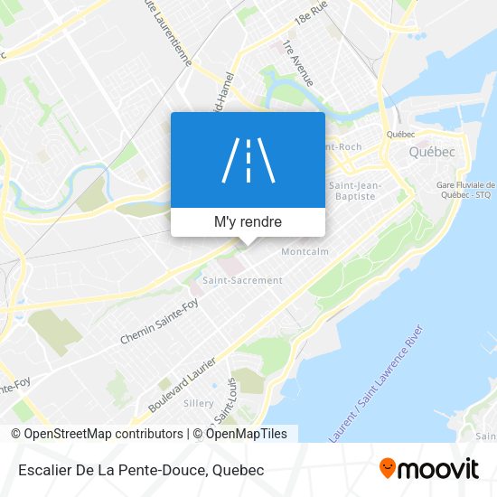 Escalier De La Pente-Douce plan