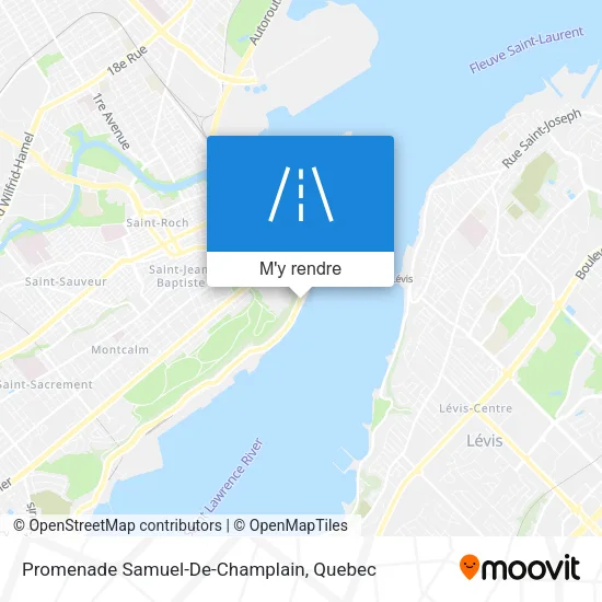 Promenade Samuel-De-Champlain plan