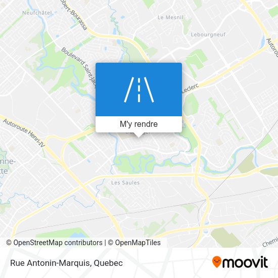 Rue Antonin-Marquis plan