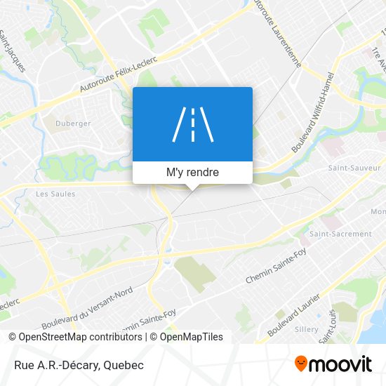 Rue A.R.-Décary plan