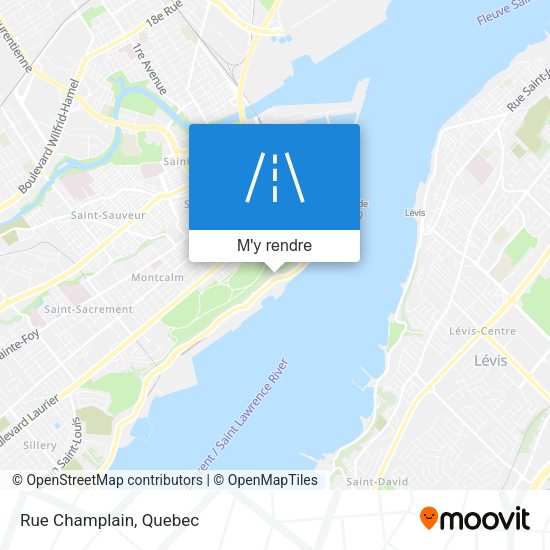 Rue Champlain plan
