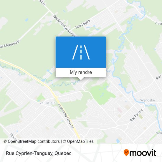Rue Cyprien-Tanguay plan