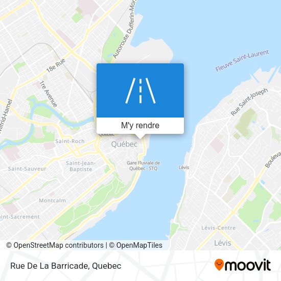 Rue De La Barricade plan