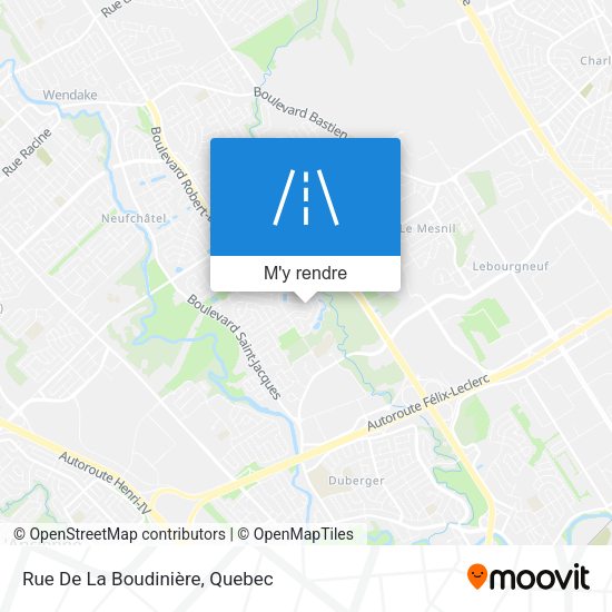 Rue De La Boudinière plan