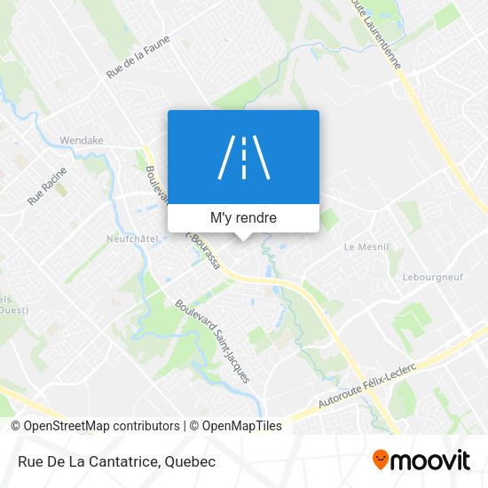 Rue De La Cantatrice plan