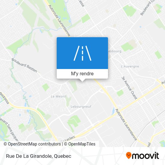 Rue De La Girandole plan